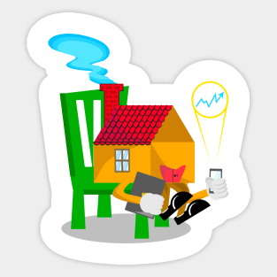 Work From Home Sticker